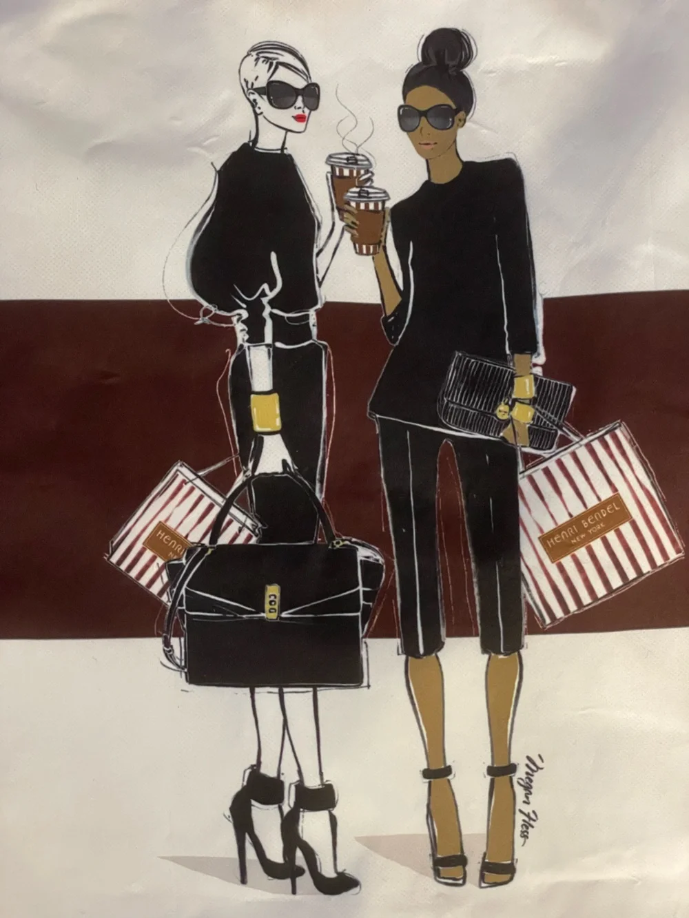 HENRI BENDEL Uptown Girls Packable Reversible Tote